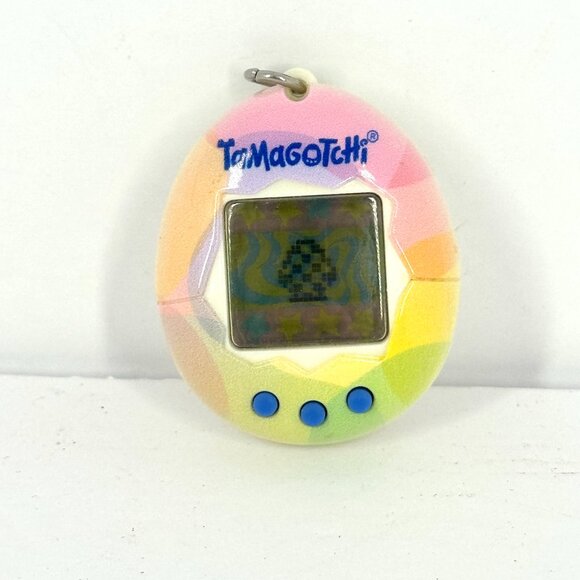 Tamagotchi 2018 Rainbow Pastel Virtual Pet Bandai Handheld Toy Tested Works - Picture 1 of 5